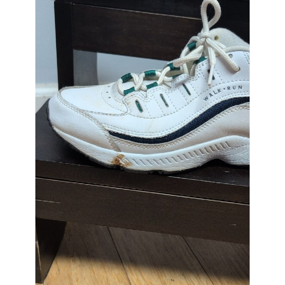 Easy Spirit Romy White Sneakers Green/Blue Accents Size 8M - Picture 7 of 10